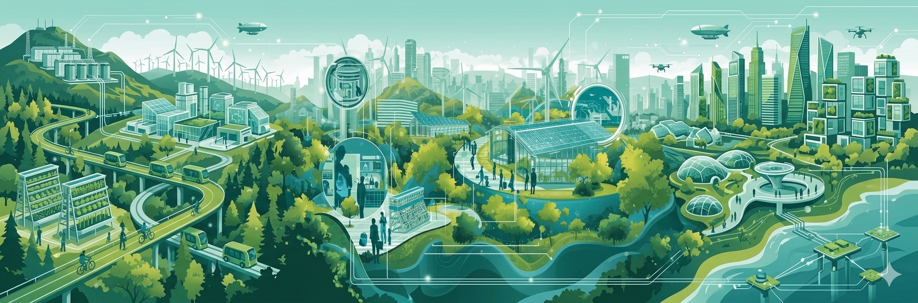 未来の環境技術都市イメージ